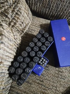 Juego de punzones llamativos de acero para letras números 3/8" 1/8" grabado estampado completo - Imagen 1 de 9