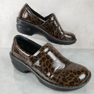 Born Concept Peggy braune bequeme Damen-Slipper Leopardenmuster Clogs 8 - Bild 1 von 10