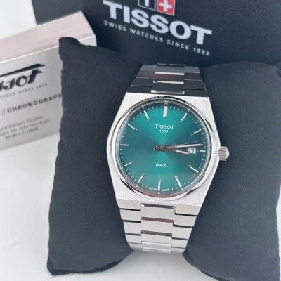 Tissot PRX T137.410.11.091.00 Green Dial 316L Stainless Steel Men's Quartz Watch - Image 1 of 4
