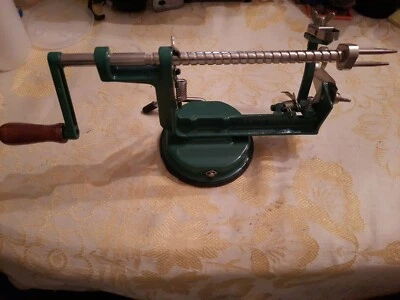 Vintage Apple Peeler Cast Iron -No box Back to Basics  Suction Bottom - Image 1 of 4