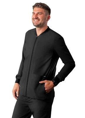 Adar Addition Scrubs For Men - Zippered Bomber Scrub Jacket - Image 1 of 4