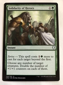 MTG Commander Anthology Volumen II Solidaridad de Héroes 144/312 Casi Nuevo - Imagen 1 de 2