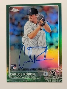 2015 Topps Chrome CARLOS RODON Auto Autograph Green Refractor /99 Rookie RC ARCR - Picture 1 of 6