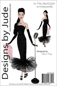 In the Spotlight, A Doll Clothes Sewing Pattern for 18" GlamourOZ dolls - Picture 1 of 8