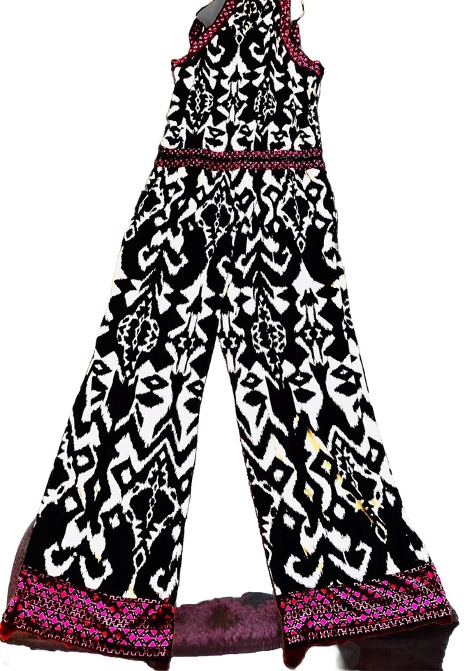 Mono INC Sin Mangas Halter Pierna Ancha Estampado Gráfico Boho Y2K LP Foto 1 de 4