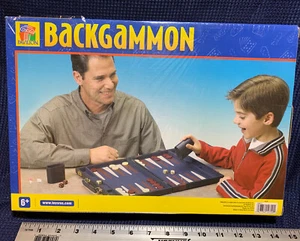Vintage Backgammon Board Game Pavilion Case Blue Briefcase Toys R Us New Sealed - Picture 1 of 3