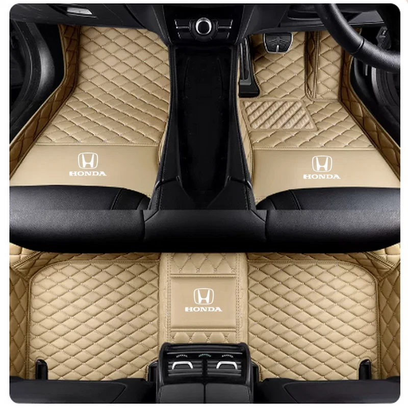 Fit For Honda CRV CR-V All Models Car Floor Mats Auto Carpets Waterproof Custom - Image 1 of 4