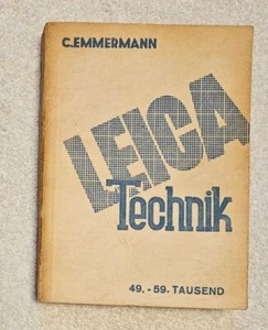 1944 Handbuch Leica Technik 49.-59. Curt Emmermann Handbook Leica Technology - Picture 1 of 7