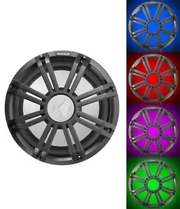 KICKER 45KM122 12" 350w Marine Boat Subwoofer w/LED Grill SVC 2-ohm Sub KM12 - Picture 1 of 11
