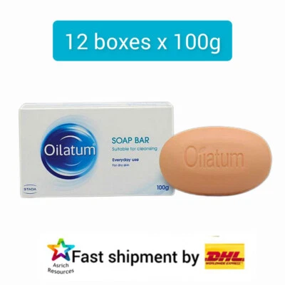 12 Cajas Barra Jabón OILATUM PARA Piel Seca Limpieza Suave Hidratante + Regalo GRATIS Foto 1 de 4