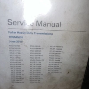 EATON FULLER TRSM0670 TRANSMISSION SERVICE MANUAL BOOK TRUCK SERIES ROADRANGER - Picture 1 of 5