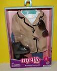 New My Life As A Peacoat Fashion Set - Tan Peacoat, Sunglasses, Boots for 18"