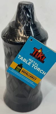 TIKI Brand Black Steel / Metal Backyard Camp Table Torch BRAND NEW! - Image 1 of 3