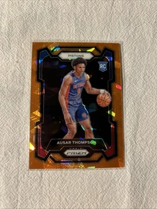 2023-24 Panini Prizm Ausar Thompson RC Prizms Orange Ice Rookie #178 Pistons - Bild 1 von 2