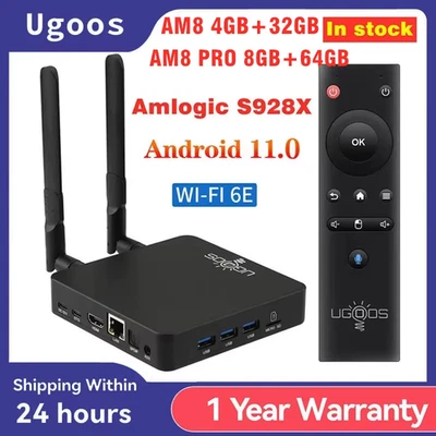2025  AM8 AM8 Pro TV BOX Amlogic S928X 4GB 32GB 8GB 64GB Android 11 Support AV1  - Immagine 1 di 4