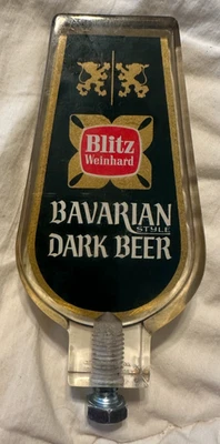 VINTAGE BLITZ WEINHARD BAVARIAN STYLE DARK KNOB HANDLE RARE DRAFT BEER BAR TAP - Image 1 of 3