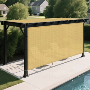 Sand Sun Shade Sail Rectangle Canopy Shade Cover Garden Pool Yard 180GSM - Picture 1 of 6