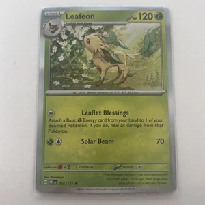 Leafeon Holo NM 005/131 SV: Prismatic Evolutions Pokemon Card - Picture 1 of 2