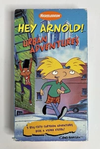 Hey Arnold Urban Adventures VHS 1997 Orange Tape Nickelodeon 90s Rare Tested - Foto 1 di 3