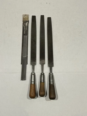 Vintage Craftsman File/Rasp Set 4 In Hand Bastard Wooden File Handles - Image 1 of 4