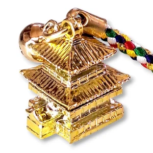Japanese Kinkakuji Pavilion Castle Temple Keychain Strap Travel Memorabilia K12 - Picture 1 of 9