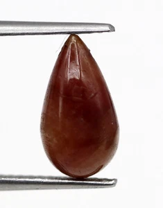 4.09 Ct Natural Red Ruby Loose Drilled Bead Pear No Heat Certified Gemstone - Picture 1 of 11