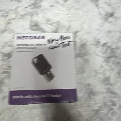 NETGEAR AC600 Wi-Fi USB 2.0 Mini Adapter for Desktop PC - Black - Image 1 of 2