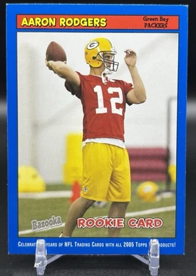 Topps Bazooka 2005 - Aaron Rodgers #190 azul (RC) Packers Foto 1 de 2
