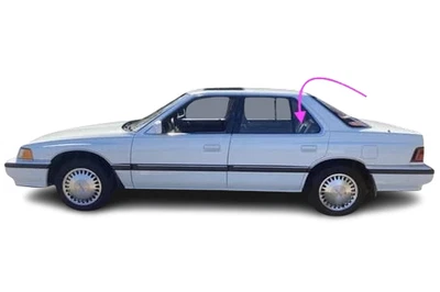 Se adapta a: Acura Legend 1986-1990 sedán 4D conductor trasero/ventana de ventilación lateral izquierda vidrio Foto 1 de 4