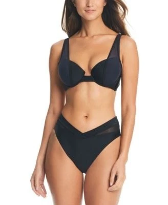 Top de bikini Bar III Balconette copas push-up negras, L Foto 1 de 2