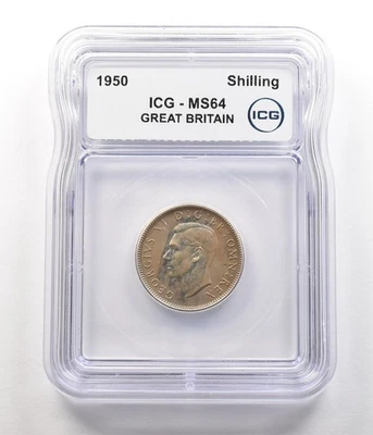 1950 Great Britain Shilling MS64 ICG *6778 - Image 1 of 3