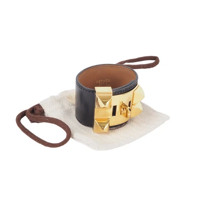 HERMÈS Collier de Chien Armband Boxcalf Leder Luxus Designer Gr. M  OP: 1320 € - Bild 1 von 4