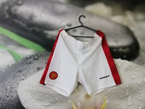 Manchester United 1996 - 1997 home vintage football shorts Umbro size 36 XL 2XL - Picture 1 of 5