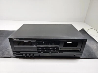 Philips FC650 Auto Rückwärtsgang Doppel Kassette Deck Gebraucht Aktiv Dolby B C - Bild 1 von 4