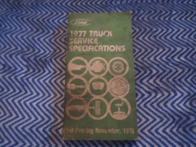 Ford F100 1977 F150 F250 F350 Bronco Econoline manual de taller especificaciones de servicio  Foto 1 de 3