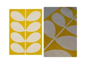 Viscose Area Rug ! 5x7, 6x8, 7x10, 8x11 ! Hand Tufted Carpet ! Yellow Rug ! - Picture 1 of 5