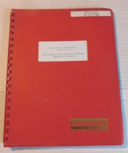 HIGH RESOLUTION CHARGE COUPLED DETECTOR ARRAYS 1973 Fairchild Space & Defense - Picture 1 of 3