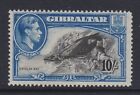 Gibraltar 1938-51 10/- Black & Blue Perf.14 Sg 130 Mint.
