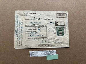 Dominica 1935 Value Declaration Reg Stationery +H&G#C1 +Uprated 30C/8C G3 +Rare - Picture 1 of 2