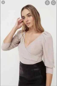 *New* SHEIKE La Luna Blush Sparkle Metallic Top SIZE 16 - Picture 1 of 8