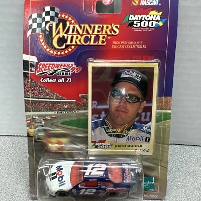 1998 Jeremy Mayfield #12 Mobil 1 Ford Winners Circle 1:64 Speedweeks 99 Series - Image 1 of 4