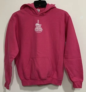 Ireland Music Gildan Heavy Blend Hoodie Youth Large Pink 50/50 Cotton Polyester - Picture 1 of 7