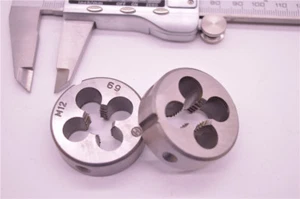 2 piezas M12*1.75, paso M12 1.75mm troquel derecho HSS troquel mango ⌀38 (M12-M16) - Imagen 1 de 4