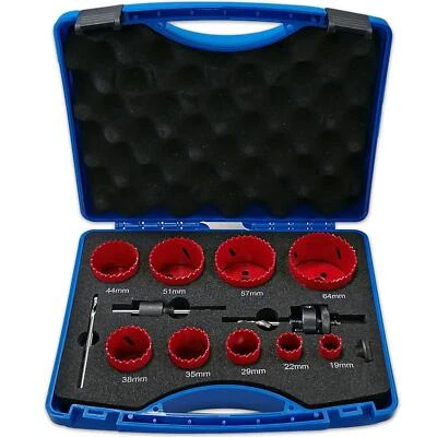 BI-METAL BELL SAW - 9 BELL SAWS 19 to 64 MULTI MATERIALS - 12 PCS - Image 1 of 2