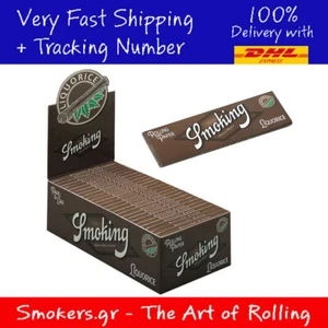 1x Full Box Smoking LIQORICE Single Wide Rolling Paper - 50 Booklets - Picture 1 of 4