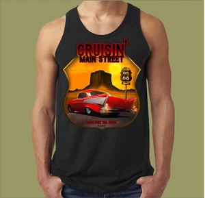 CRUISIN MAIN STREET 57 CHEVY SINGLET / TANK TOP - Picture 1 of 1