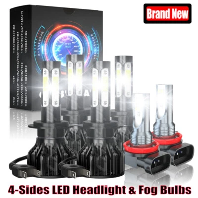 Faro LED alto y bajo para Land Rover LR3 2005-2009 6000K + bombillas antiniebla - 6 piezas Foto 1 de 4