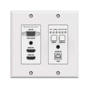 Liberty AV DigitaLinx DL-2H1V1U-WP-W 4K HDMI VGA USB Extender w/ Display Control - Picture 1 of 4