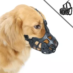 Bozal para perros grandes, bozales para perros para morder, cesta ajustable transpirable - Imagen 1 de 5