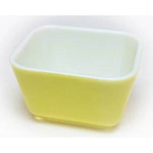 Vintage Pyrex 501 B Verde/Gelb 1,5 Tassen Kühlschrank Geschirr | Ohne Deckel | Kostenloser Versand - Bild 1 von 12